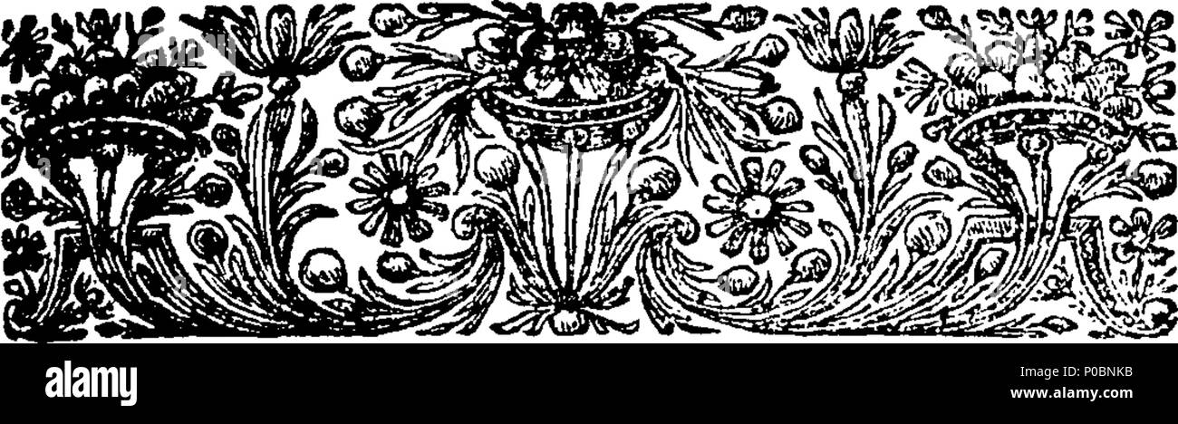 . Inglese: Fleuron dal libro: selezionare una raccolta di sermoni catholick, predicare'd prima che le Loro Maestà il Re James II. Maria Queen-Consort, Catherine Queen-Dowager, &c. ... Dal Reverendissimi Padri Ayray, Betham, Bix, Codrington, Ellis, Giffard, Godden, Levison, Scarisbrike. 187 una raccolta selezionata di catholick sermoni, predicare'd prima che le loro maestà il re Giacomo II Fleuron T144507-45 Foto Stock