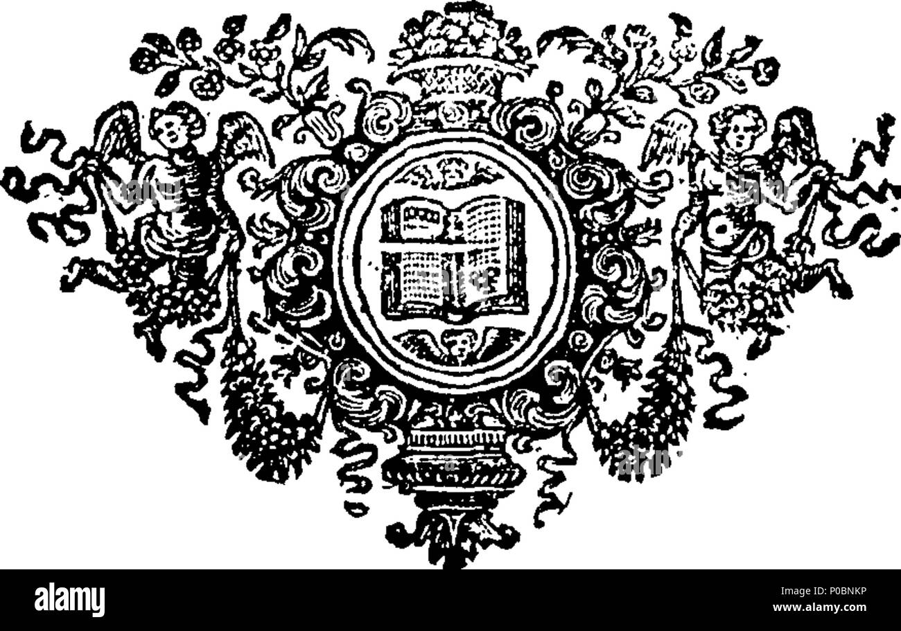 . Inglese: Fleuron dal libro: selezionare una raccolta di sermoni catholick, predicare'd prima che le Loro Maestà il Re James II. Maria Queen-Consort, Catherine Queen-Dowager, &c. ... Dal Reverendissimi Padri Ayray, Betham, Bix, Codrington, Ellis, Giffard, Godden, Levison, Scarisbrike. 187 una raccolta selezionata di catholick sermoni, predicare'd prima che le loro maestà il re Giacomo II Fleuron T144507-50 Foto Stock