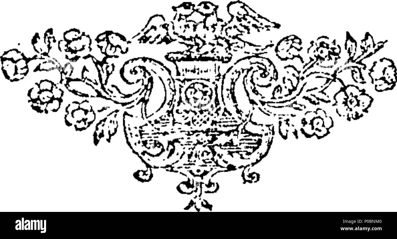 . Inglese: Fleuron dal libro: selezionare una raccolta di sermoni catholick, predicare'd prima che le Loro Maestà il Re James II. Maria Queen-Consort, Catherine Queen-Dowager, &c. ... Dal Reverendissimi Padri Ayray, Betham, Bix, Codrington, Ellis, Giffard, Godden, Levison, Scarisbrike. 187 una raccolta selezionata di catholick sermoni, predicare'd prima che le loro maestà il re Giacomo II Fleuron T144507-9 Foto Stock