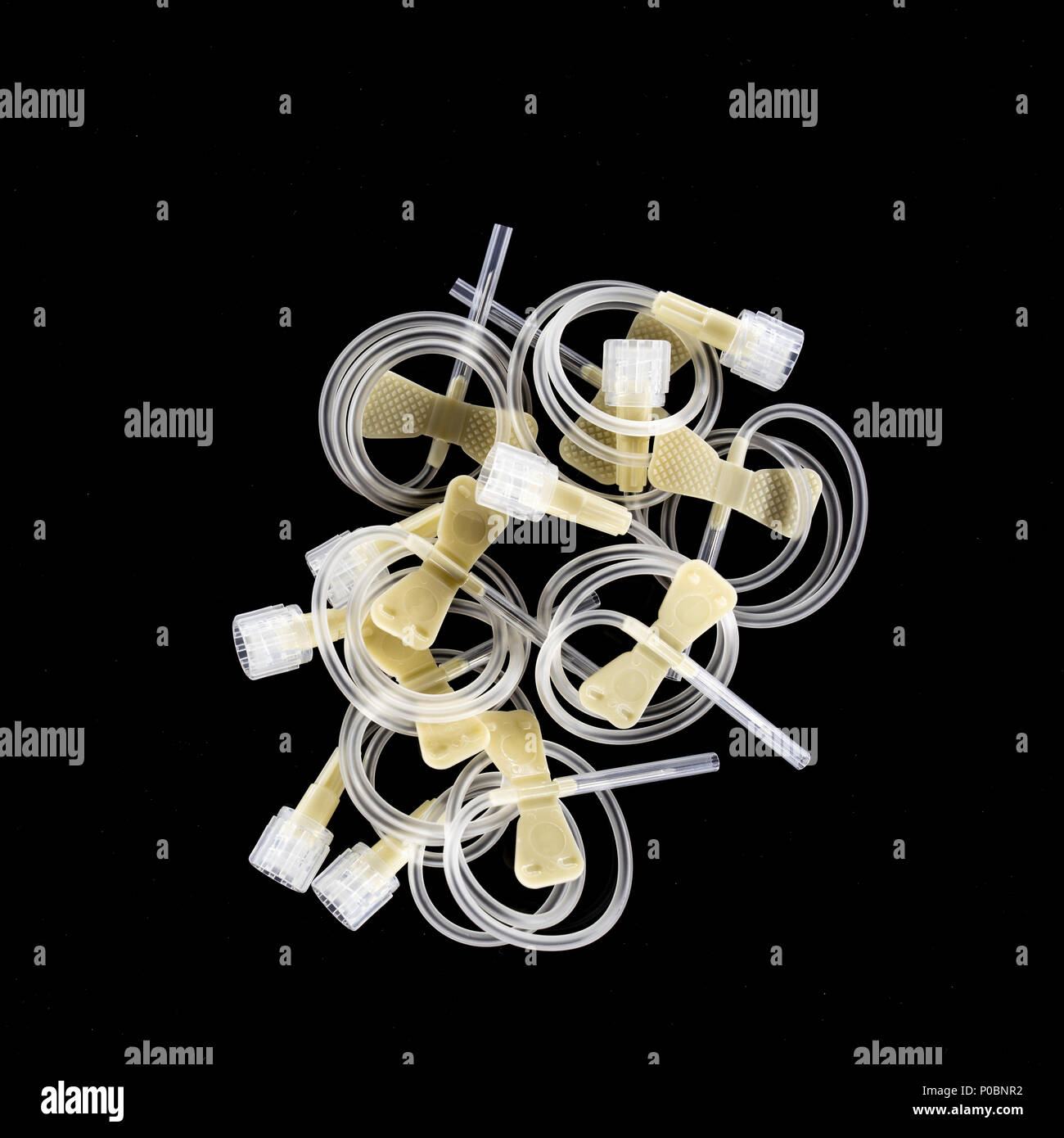 Winged set per infusione. Foto Stock