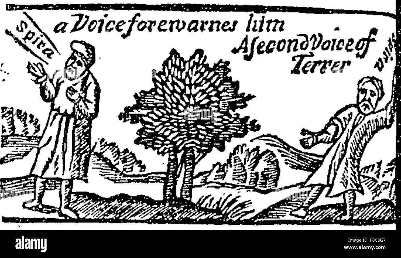 . Inglese: Fleuron dal libro: una relazione della temibile station wagon di Francesco Spira, dopo egli girare'd apostata dalla chiesa protestante a Popery. Come anche la vita miserabile e woful decessi, del sig. Giovanni Bambino, che disperatamente appendere'd stesso, in Brick-Lane, campi di saliva, in Octob. 1684, e il sig. Geo. Edwards. Fine di Stratford, in Essex, che volontariamente sparato a morte, 4 gen. 1704. A cui si aggiunge K. James il primo profetico della maledizione su qualsiasi della sua razza, che dovrebbero Apostatize alla Chiesa di Roma. Con diversi esempi di Dio i giudizi su altri apostati. Con Origene lamentati della Foto Stock . Inglese: Fleuron dal libro: una relazione della temibile station wagon di Francesco Spira, dopo egli girare'd apostata dalla chiesa protestante a Popery. Come anche la vita miserabile e woful decessi, del sig. Giovanni Bambino, che disperatamente appendere'd stesso, in Brick-Lane, campi di saliva, in Octob. 1684, e il sig. Geo. Edwards. Fine di Stratford, in Essex, che volontariamente sparato a morte, 4 gen. 1704. A cui si aggiunge K. James il primo profetico della maledizione su qualsiasi della sua razza, che dovrebbero Apostatize alla Chiesa di Roma. Con diversi esempi di Dio i giudizi su altri apostati. Con Origene lamentati della Foto Stock