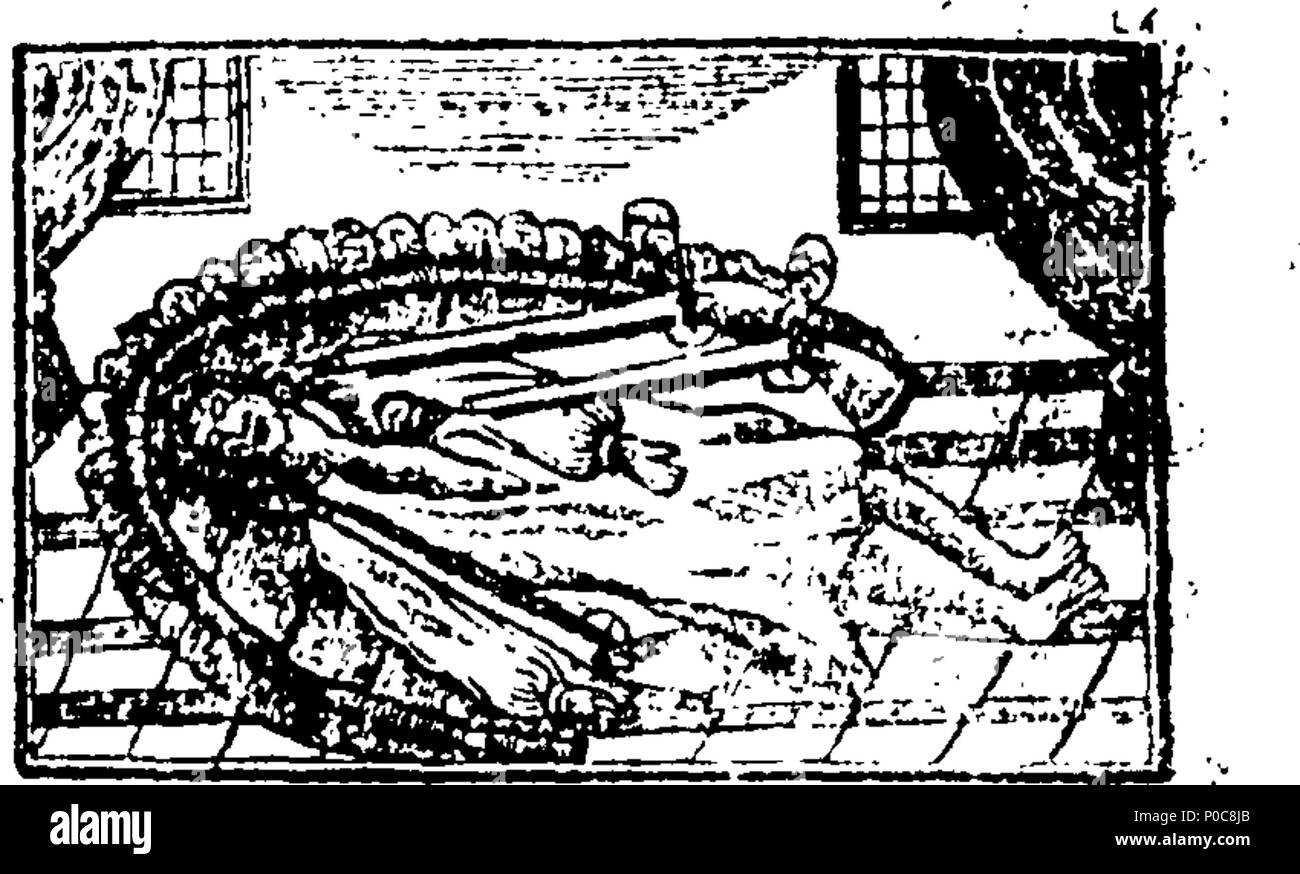 . Inglese: Fleuron dal libro: una relazione della temibile station wagon di Francesco Spira, dopo egli girare'd opostate dalla chiesa protestante a Popery. Anche la vita miserabile e dolenti della morte, del sig. Giovanni Bambino, che disperatamente appendere'd se stesso in Brick-Lane, in Spurle-Fields, Londra, 1664. e il sig. Geo. Edwards, fine di Stratford in Essex, che volontariamente sparato a morte, gen. 4, 1704. A cui si aggiunge, Re Giacomo il primo profetico della maledizione su qualsiasi della sua razza, che dovrebbero Apostatle alla Chiesa di Roma. Con diversi esempi di Dio i giudizi su altri apostati. Con Origene il lamento. Foto Stock . Inglese: Fleuron dal libro: una relazione della temibile station wagon di Francesco Spira, dopo egli girare'd opostate dalla chiesa protestante a Popery. Anche la vita miserabile e dolenti della morte, del sig. Giovanni Bambino, che disperatamente appendere'd se stesso in Brick-Lane, in Spurle-Fields, Londra, 1664. e il sig. Geo. Edwards, fine di Stratford in Essex, che volontariamente sparato a morte, gen. 4, 1704. A cui si aggiunge, Re Giacomo il primo profetico della maledizione su qualsiasi della sua razza, che dovrebbero Apostatle alla Chiesa di Roma. Con diversi esempi di Dio i giudizi su altri apostati. Con Origene il lamento. Foto Stock