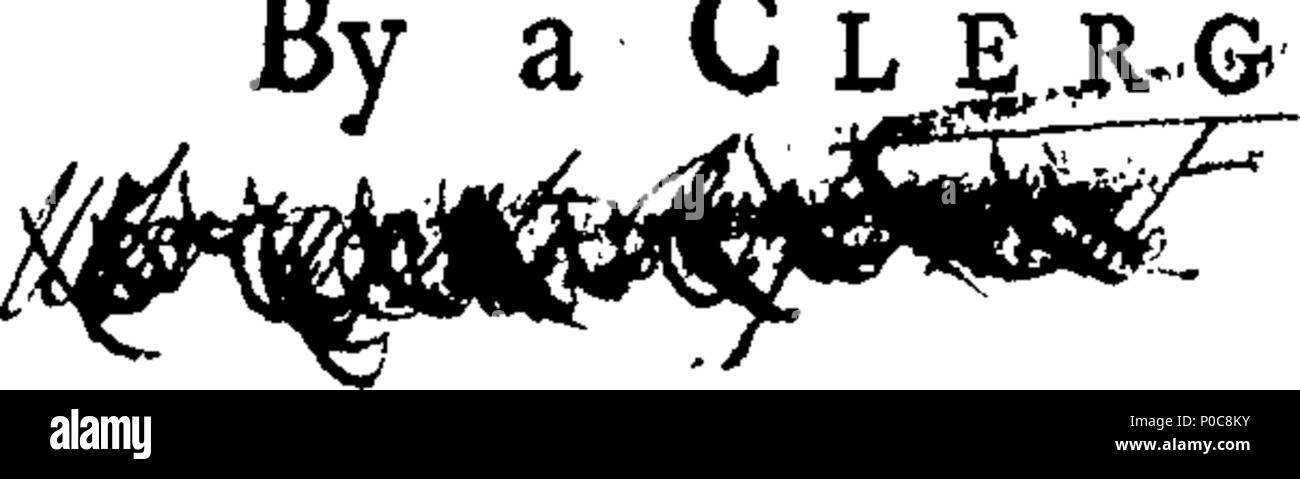 . Inglese: Fleuron dal libro: un inno religioso, occasionata dal presente ribellione. Scritto Oct.11, 1745. Da un ecclesiastico. 182 un religioso ode, occasionata dal presente ribellione. Scritto Oct.11, 1745. Da un ecclesiastico. Fleuron T046725-2 Foto Stock