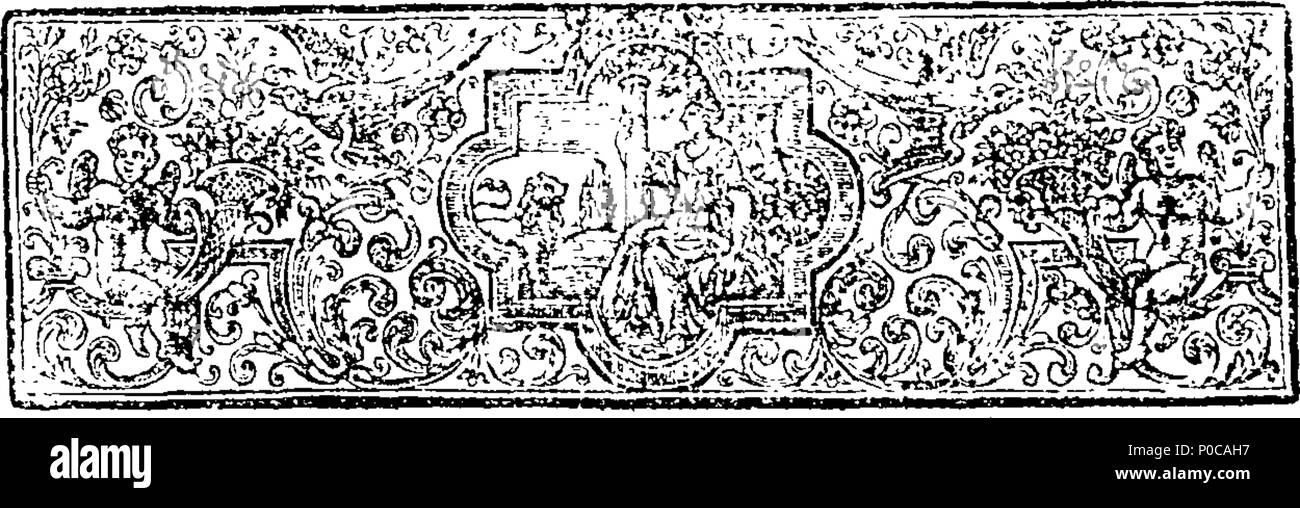 . Inglese: Fleuron dal libro: un'epistola dal re di Prussia, Monsieur Voltaire. Tradotto in inglese dal testo originale francese. 315 Epistola dal re di Prussia, Monsieur Voltaire Fleuron T092240-4 Foto Stock