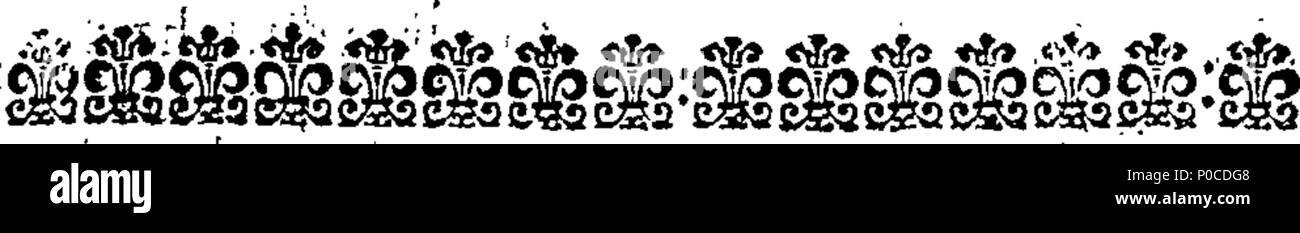 . Inglese: Fleuron dal libro: un sermone predicare'd a St. Mary a Oxford, prima dell'Università, martedì 8 marzo. 1708/9. essendo l anniversario della sua maestà di inaugurazione. Da Tho. Rennell, M. A. compagno di Exeter College, Oxon. 192 un sermone predicare'd presso il St Fleuron T010705-1 Foto Stock