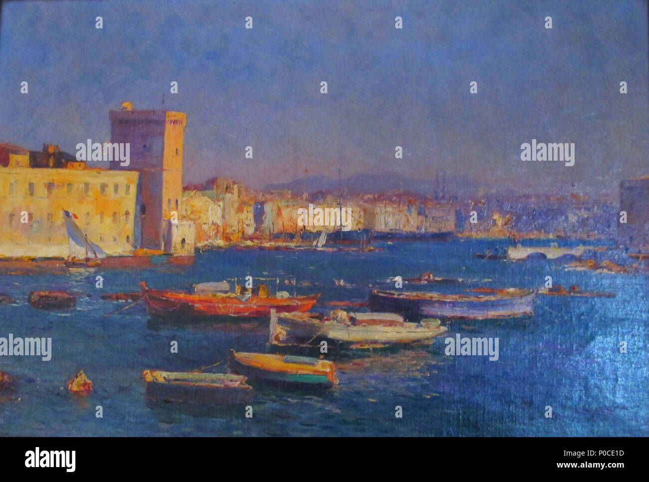 . Vista del porto di Marsiglia . Jean-Baptiste Olive (1848-1936) nomi alternativi Jean-Baptiste Oliva Giuseppe; Jean Baptiste Joseph Descrizione Oliva pittore francese Data di nascita e morte 31 Luglio 1848 1936 Luogo di nascita e morte Marseille Paris Posizione Lavoro Marseille, Parigi competente controllo : Q3164327 VIAF:?ISNI 56477287:?0000 0000 6688 0697 ULAN:?500016825 LCCN:?nr92035204 GND:?137692471 WorldCat 54 Jean-Baptiste Oliva - vue du Port de Marseille Foto Stock