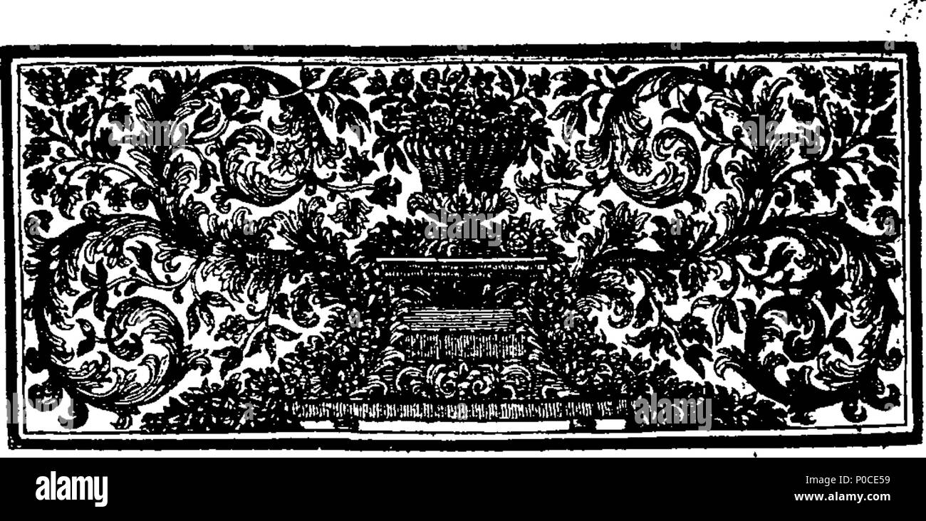 . Inglese: Fleuron dal libro: un sermone predicare'd prima di entrambe le case del Parlamento, nella chiesa cattedrale di San Paolo, il Martedì, 7 luglio. 1713. Essendo il giorno designato da Sua Maestà per un generale ringraziamento per la pace. Dalla destra del Reverendo Padre in Dio George Signore Vescovo di Bath e Wells. Pubblicare'd da Sua Maestà il comando speciale. 193 un sermone predicare'd prima di entrambe le case del Parlamento, nella chiesa cattedrale di St Fleuron T018008-2 Foto Stock