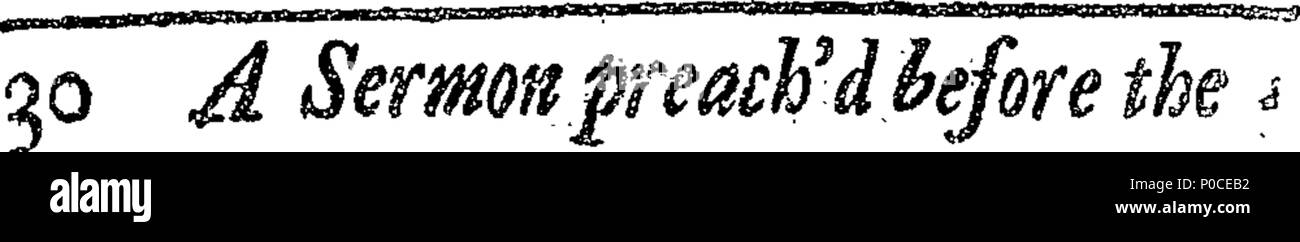 . Inglese: Fleuron dal libro: un sermone predicare'd prima i signori spirituale e temporale in Parlamento, assemblati presso la collegiata di San Pietro Westminster, lunedì 30 gennaio 1720-21. Essendo l'anniversario del martirio del Re Carlo il primo. Da Benjamin, Signore Vescovo di Bangor. 193 un sermone predicare'd prima i signori spirituale e temporale in Parlamento, assemblati presso la collegiata di San Fleuron N023173-4 Foto Stock