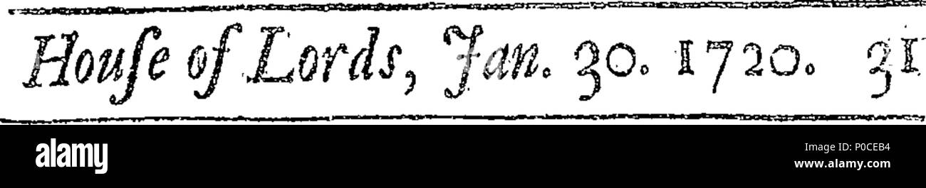 . Inglese: Fleuron dal libro: un sermone predicare'd prima i signori spirituale e temporale in Parlamento, assemblati presso la collegiata di San Pietro Westminster, lunedì 30 gennaio 1720-21. Essendo l'anniversario del martirio del Re Carlo il primo. Da Benjamin, Signore Vescovo di Bangor. 193 un sermone predicare'd prima i signori spirituale e temporale in Parlamento, assemblati presso la collegiata di San Fleuron N023173-5 Foto Stock