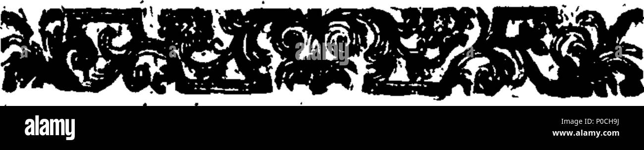 . Inglese: Fleuron dal libro: una breve vista della storia inglese: con riflessioni, politici, storici, civili, fisici e morali, su i regni dei Re, i loro caratteri e modi, loro sucession al trono, e tutti gli altri incidenti di notevole, la rivoluzione del 1688. Disegnata da authentick memorie e manoscritti. Da B. Higgons, Gent. 205 una breve vista della storia Inglese- con riflessioni Fleuron T108391-14 Foto Stock