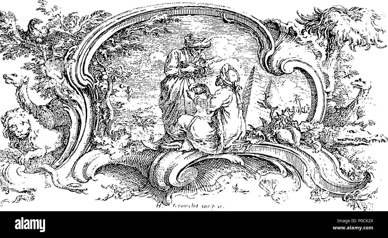. Inglese: Fleuron dal libro: un supplemento per un libro entituled viaggi o osservazioni, &c. in cui alcune obiezioni, ultimamente fatte contro di esso, sono pienamente considerato e ha risposto: con diverse osservazioni aggiuntive e tesi di laurea. Da Thomas Shaw, D. D. F. R. S. principali di San Edmund Hall e Regius Professor di Greco, nell'Università di Oxford. 211 un supplemento per un libro entituled viaggi o osservazioni, etc Fleuron T114253-1 Foto Stock