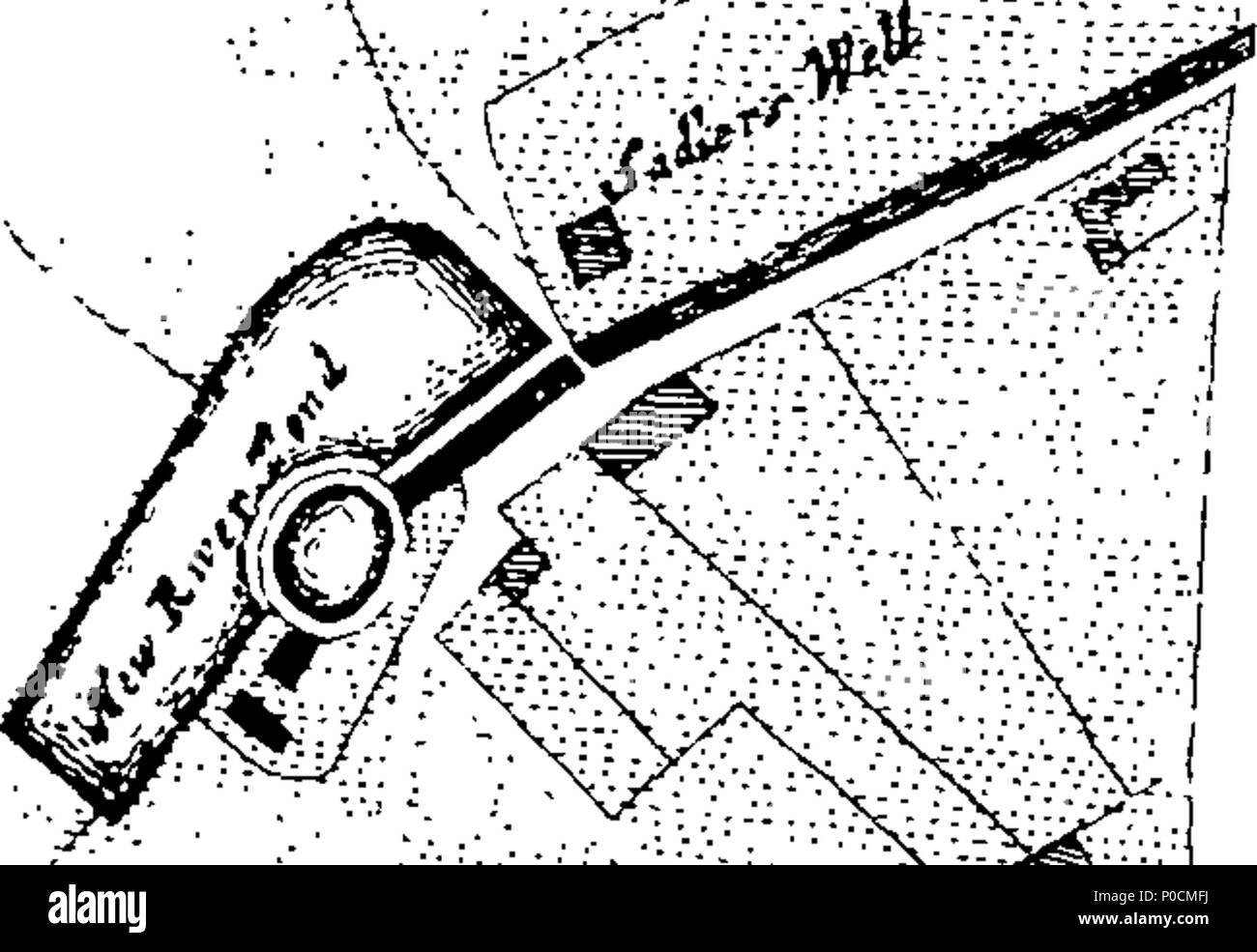. Inglese: Fleuron dal libro: un sondaggio della città di Londra e di Westminster: contenente l'originale, antichità, aumentare, moderna station wagon e governo di quelle città. Scritto in un primo momento nell'anno MDXCVIII. Da John Stow, cittadino e nativo di Londra. Poiché ristampato e aumentata di A.M. H.D. e altri. Ora infine, rettificato, migliorati e molto allargato: e il sondaggio e storia hanno portato verso il basso a partire dall'anno 1633, (essendo vicino a ottanta anni dall'ultima volta in cui è stata stampata) al tempo presente; da John Strype, M.A. un nativo anche di detta città. Illustrato con esatta di Mappe della città e s Foto Stock