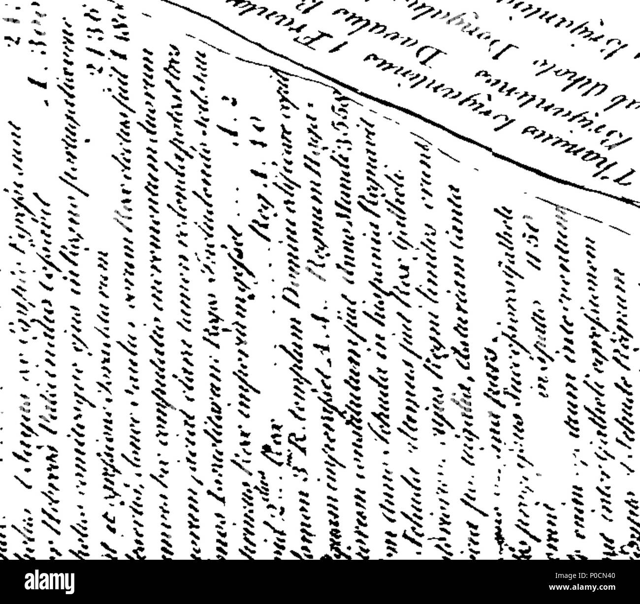 . Inglese: Fleuron dal libro: una sinossi della genealogia della maggior parte antient e più nobile famiglia dei Brigantes o Douglas. Da Peter Pineda. ... 216 una sinossi della genealogia della maggior parte antient e più nobile famiglia dei Brigantes o Douglas Fleuron T134065-3 Foto Stock