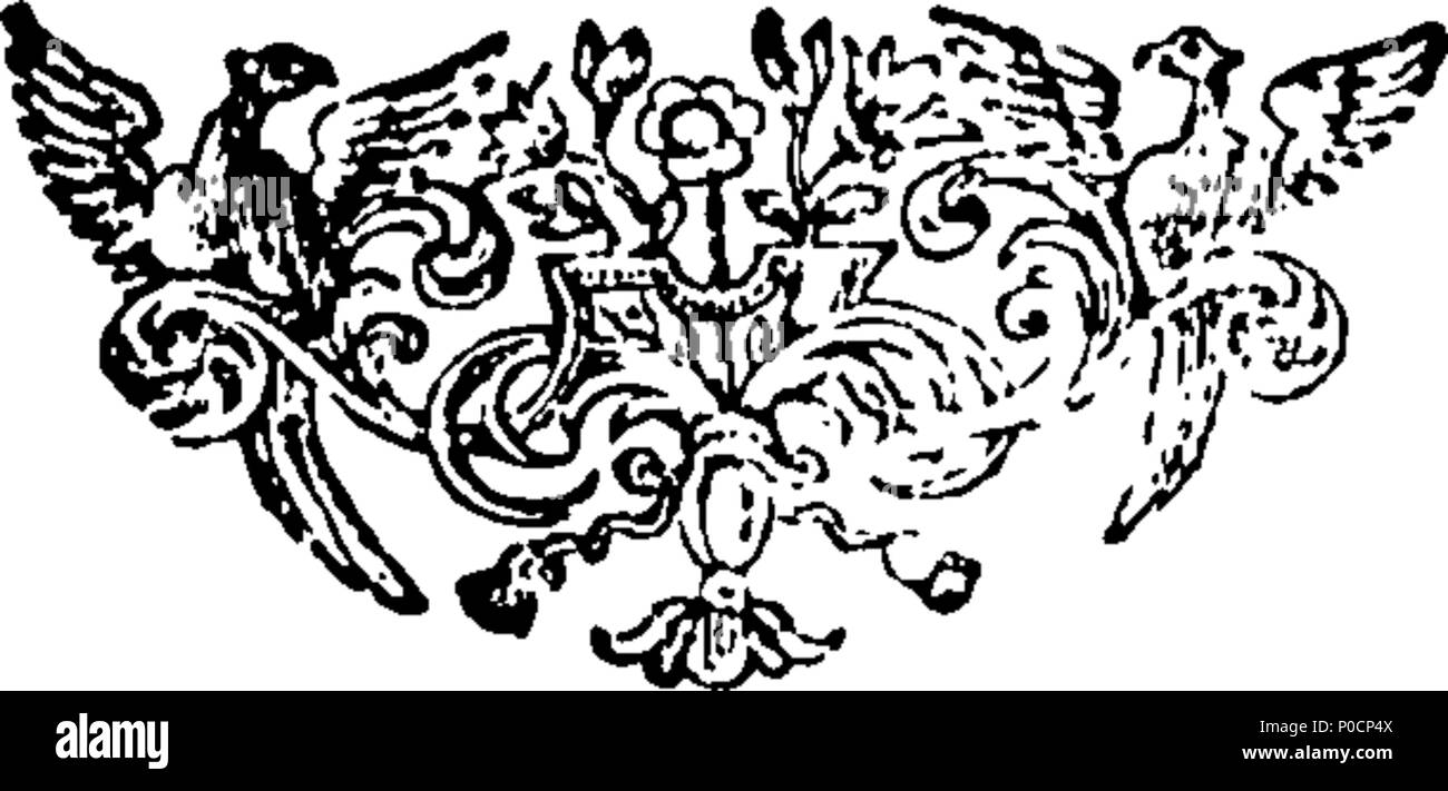 . Inglese: Fleuron dal libro: un'indagine sulla natura, ordine e governo delle api, quelle istruttivo e insetti utili. Con un nuovo, semplice ed efficace metodo per preservare la loro non solo nelle colonie, ma alveari comuni. Un segreto sconosciuto ai secoli passati, e ora pubblicato a beneficio dell'umanità. Scritto su di osservazione e di esperienza, dal reverendo Sig. Giovanni Thorley, di Castellammare di Stabia. 314 Un'indagine sulla natura, ordine e governo delle api, quelle istruttivo e insetti utili Fleuron n009214-26 Foto Stock