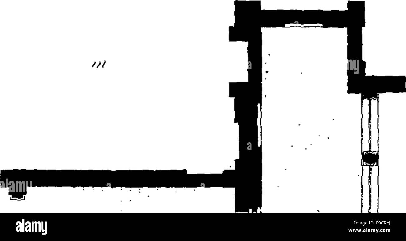 . Inglese: Fleuron dal libro: una serie di disegni originali per il paese di sedi o ville; contenente i piani e le elevazioni, sezioni dei principali appartamenti, soffitti, camino-pezzi, i capitelli delle colonne, ornamenti per fregi e altre decorazioni per interni in stile antico. In Comprized LVII. Piastre, con descrizioni. Progettato e inciso, in Aquatina. da George Richardson, architetto. 190 una serie di disegni originali per il paese di sedi o ville; contenente i piani e le elevazioni Fleuron T090833-52 Foto Stock