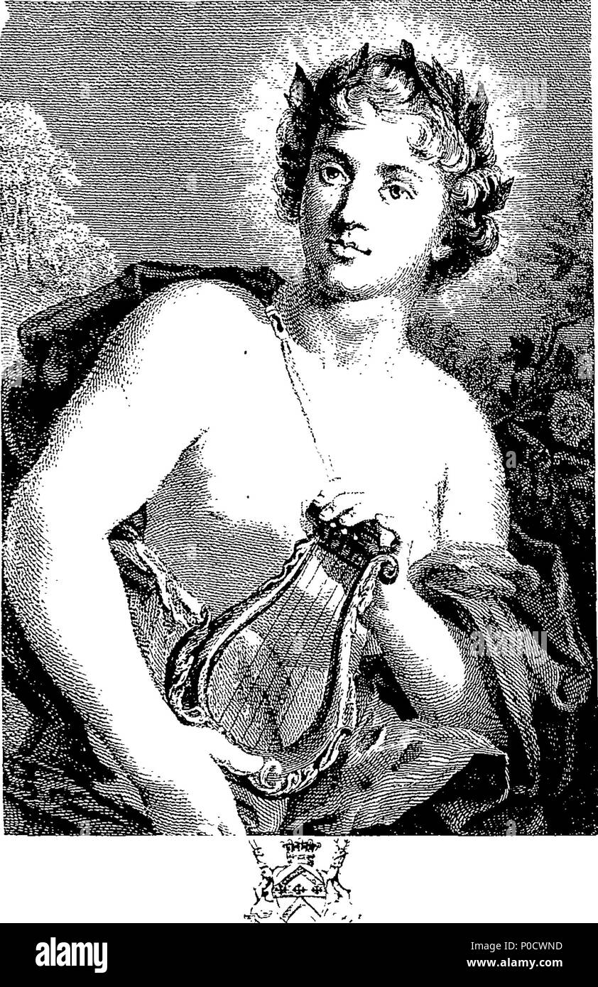 . Inglese: Fleuron dal libro: un set di stampe dopo aver inciso il la maggior parte dei dipinti di capitale nella collezione di sua maestà imperiale, l'imperatrice di Russia ultimamente in possesso del conte di Oxford a Houghton in Norfolk; con piani, elevazioni, sezioni, camino e soffitti. Vol: I. 200 una serie di stampe dopo aver inciso il la maggior parte dei dipinti di capitale nella collezione di sua maestà imperiale Fleuron T155309-39 Foto Stock