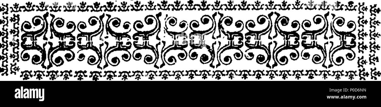 . Inglese: Fleuron dal libro: un sermone predicare'd nella chiesa cattedrale di Worcester, il ventesimo giorno del mese di gennaio: essendo un giorno di rendimento di grazie a Dio Onnipotente, per portare la sua maestà per un pacifico e tranquillo possesso del trono, &c. Da George pareti, D. D. Prebendary e di quella Chiesa. 195 un sermone predicare'd nella chiesa cattedrale di Worcester Fleuron T059323-1 Foto Stock