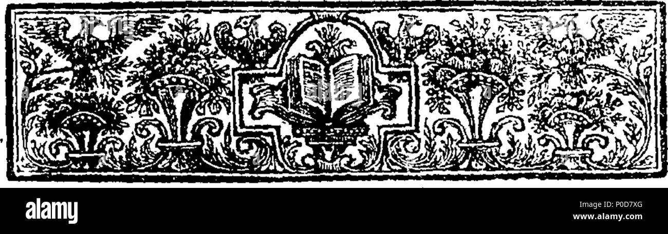 . Inglese: Fleuron dal libro: un sermone predicato prima della Società per la propagazione del Vangelo nelle parti di esteri; a loro anniversario incontro in parrocchia-chiesa di St Mary-le-Bow, Venerdì 20 Febbraio, 1729. Da Zachary Pearce, D. D. vicario di San Martin's nei campi e cappellano in un ordinario di Sua Maestà. 197 un sermone predicato prima della Società per la propagazione del Vangelo nelle parti di esteri; a loro anniversario incontro in Fleuron T047766-2 Foto Stock