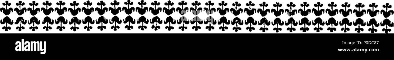 . Inglese: Fleuron dal libro: un provino di diversi tipi di stampa tipi di appartenenti all'Università di Oxford in The Clarendon Printing-House. 209 un provino di diversi tipi di stampa tipi di appartenenti all'Università di Oxford in The Clarendon Printing-House Fleuron T049594-10 Foto Stock