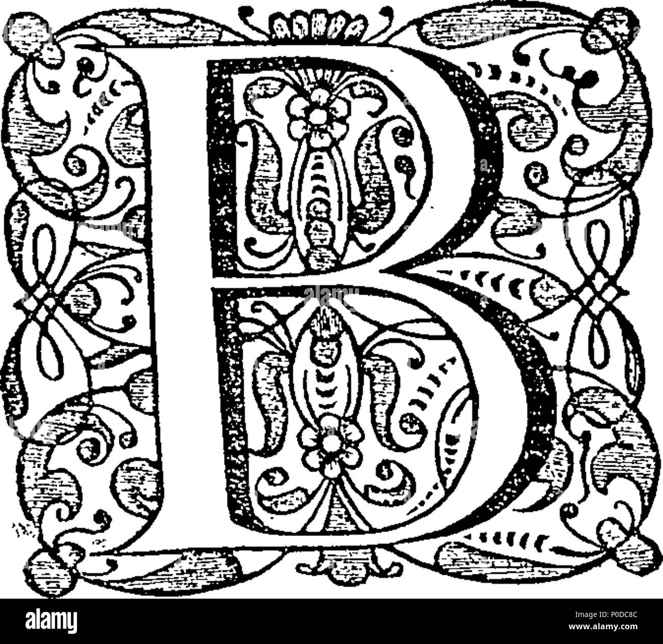 . Inglese: Fleuron dal libro: un provino di diversi tipi di stampa tipi di appartenenti all'Università di Oxford in The Clarendon Printing-House. 209 un provino di diversi tipi di stampa tipi di appartenenti all'Università di Oxford in The Clarendon Printing-House Fleuron T013017-9 Foto Stock