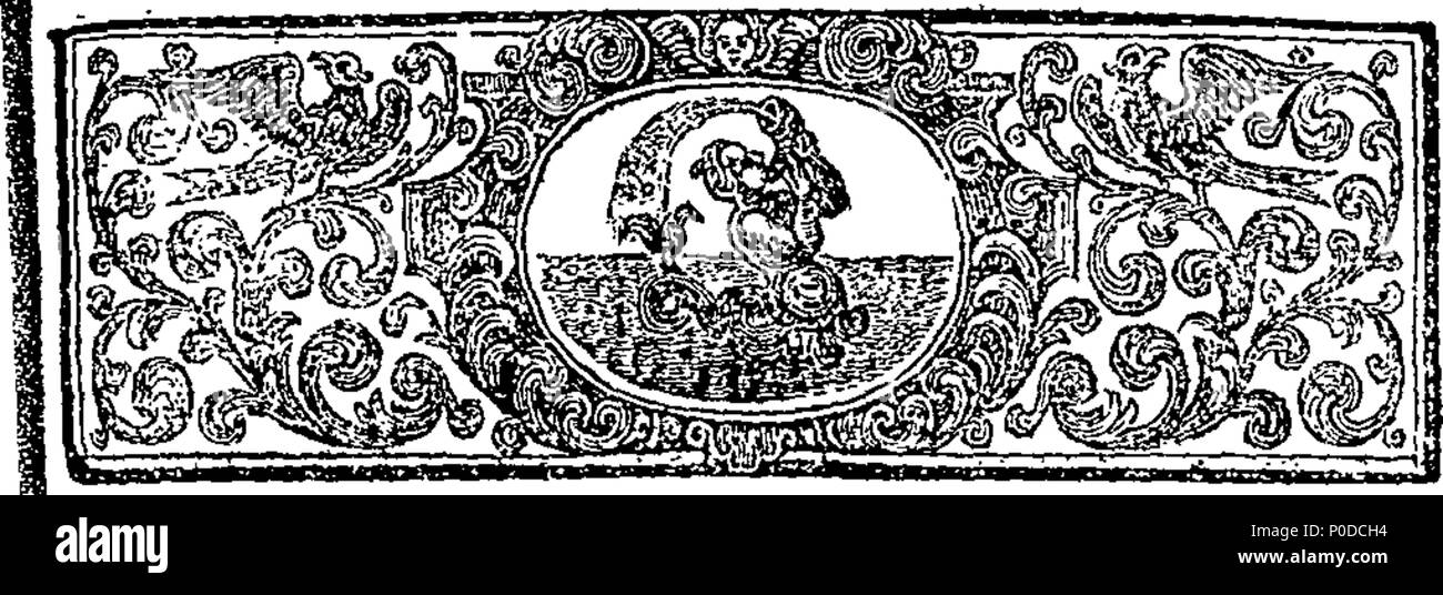 . Inglese: Fleuron dal libro: una spia dopo il prestigiatore: o, una raccolta di storie sorprendenti, con nomi, luoghi e circostanze particolari relative al sig. Duncan Campbell, comunemente noto con il nome di sordo e muto; e il sorprendente la penetrazione e la manifestazione del suo previsioni. Scritto al mio signore ------------da una signora che da più di vent'anni passati; ha reso la sua azienda di osservare tutte le transazioni nella vita e la conversazione del signor Campbell. 209 una spy su il prestigiatore- o Fleuron T075685-31 Foto Stock