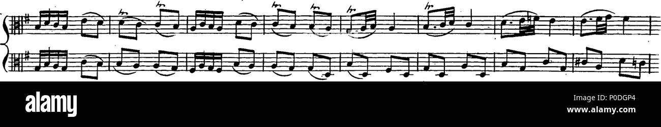 . Inglese: Fleuron dal libro: un terzo insieme di selezionare brani per organo eseguite presso la chiesa di San Giorgio Hanover-Square. Dedicato a destra Honble. Signore Visconte Fitzwilliam, dalla sua signoria più servo obbediente John Keeble. Questi Pleecs alsho' composto di organo sono ugualmente di migliorare e divertente sulla Harphehord. 221 un terzo insieme di selezionare brani per organo eseguite presso la chiesa di St Fleuron T180280-39 Foto Stock