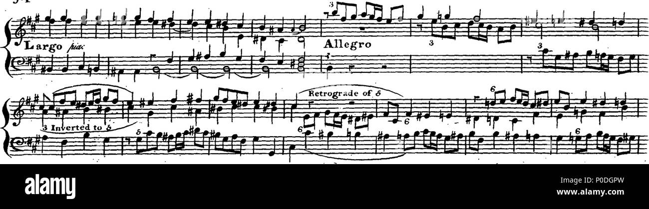 . Inglese: Fleuron dal libro: un terzo insieme di selezionare brani per organo eseguite presso la chiesa di San Giorgio Hanover-Square. Dedicato a destra Honble. Signore Visconte Fitzwilliam, dalla sua signoria più servo obbediente John Keeble. Questi Pleecs alsho' composto di organo sono ugualmente di migliorare e divertente sulla Harphehord. 221 un terzo insieme di selezionare brani per organo eseguite presso la chiesa di St Fleuron T180280-52 Foto Stock