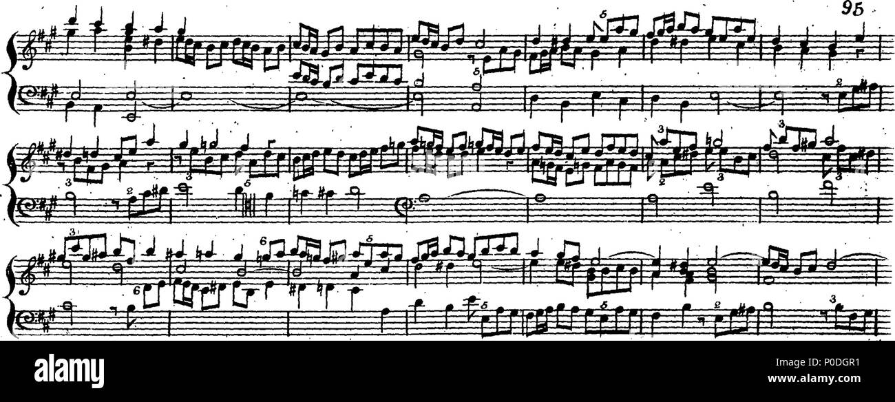 . Inglese: Fleuron dal libro: un terzo insieme di selezionare brani per organo eseguite presso la chiesa di San Giorgio Hanover-Square. Dedicato a destra Honble. Signore Visconte Fitzwilliam, dalla sua signoria più servo obbediente John Keeble. Questi Pleecs alsho' composto di organo sono ugualmente di migliorare e divertente sulla Harphehord. 221 un terzo insieme di selezionare brani per organo eseguite presso la chiesa di St Fleuron T180280-55 Foto Stock