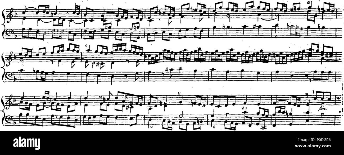 . Inglese: Fleuron dal libro: un terzo insieme di selezionare brani per organo eseguite presso la chiesa di San Giorgio Hanover-Square. Dedicato a destra Honble. Signore Visconte Fitzwilliam, dalla sua signoria più servo obbediente John Keeble. Questi Pleecs alsho' composto di organo sono ugualmente di migliorare e divertente sulla Harphehord. 221 un terzo insieme di selezionare brani per organo eseguite presso la chiesa di St Fleuron T180280-6 Foto Stock