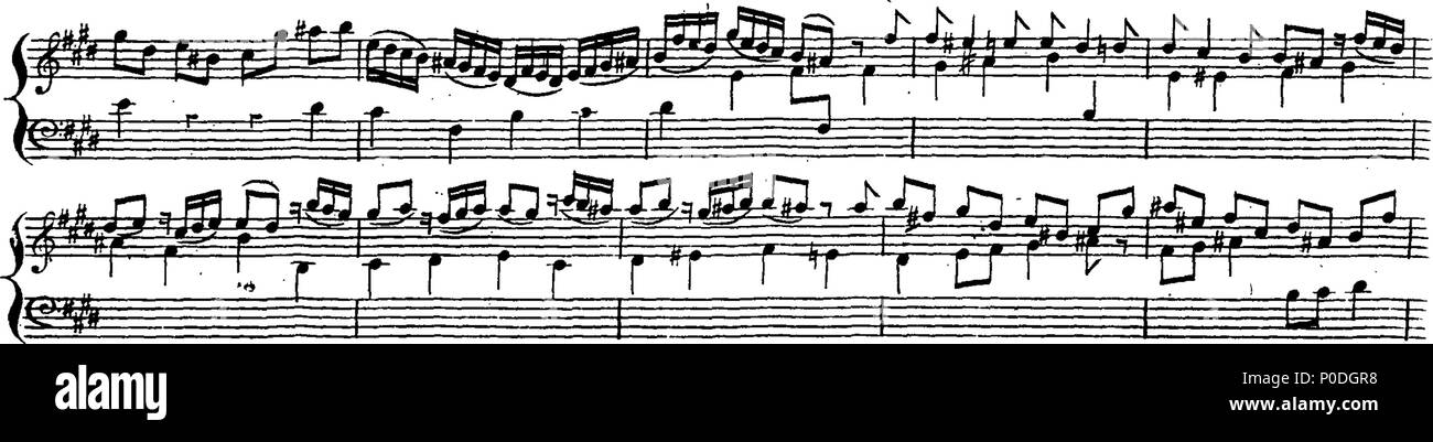 . Inglese: Fleuron dal libro: un terzo insieme di selezionare brani per organo eseguite presso la chiesa di San Giorgio Hanover-Square. Dedicato a destra Honble. Signore Visconte Fitzwilliam, dalla sua signoria più servo obbediente John Keeble. Questi Pleecs alsho' composto di organo sono ugualmente di migliorare e divertente sulla Harphehord. 221 un terzo insieme di selezionare brani per organo eseguite presso la chiesa di St Fleuron T180280-59 Foto Stock