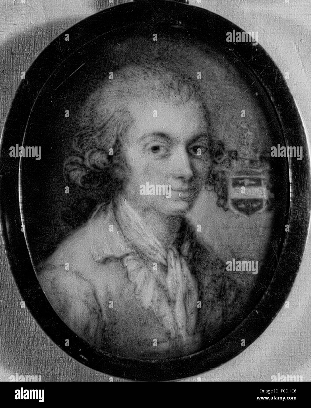 18 Portrait de Jacques Bartolomeo Renoz, architecte liégeois, 1740-60 (Grand Curtius, Liegi) Foto Stock