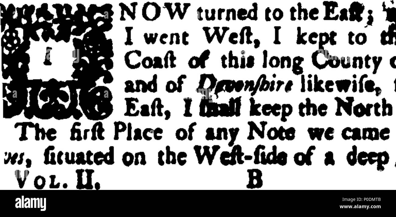 . Inglese: Fleuron dal libro: un tour attraverso tutta l' isola di Gran Bretagna. Divisi in circuiti o journies. I. contenente una descrizione delle principali città e città, ... Originariamente avviato dal celebrato Daniel De Foe, continuata dal defunto sig. Richardson, ... 224 Un tour attraverso tutta l' isola di Gran Bretagna Fleuron T070855-2 Foto Stock