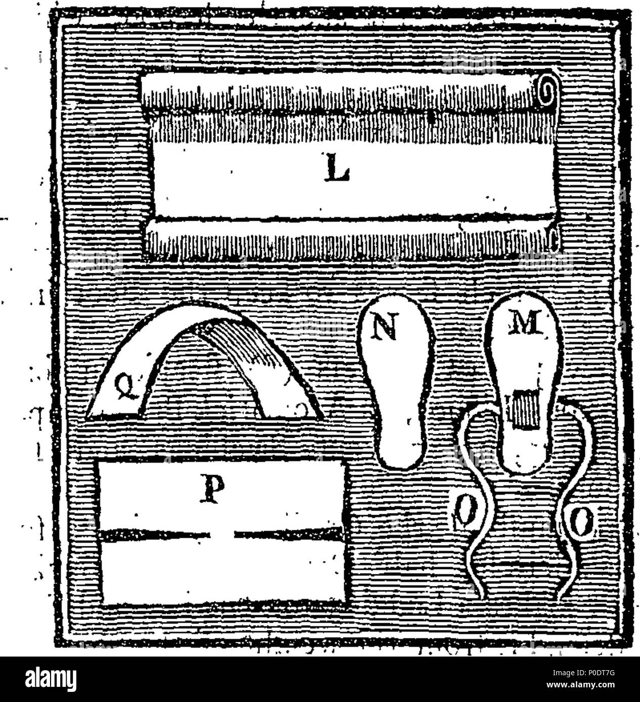 . Inglese: Fleuron dal libro: un trattato delle malattie delle ossa; contenente un esatto e compleat conto della natura, segni, le cause e le cure di esso in tutti i loro vari tipi. Con molte nuove e curiose le osservazioni riguardanti il venereo e altri Tempere; con il più recente e migliore metodo di pratica in ciascun caso. Come anche le figure che rappresentano le varie medicazioni, le macchine e gli strumenti qui descritti. Traduzione dal francese di John-Lewis Petit, della Reale Accademia delle Scienze, giurato il chirurgo di Parigi e Master in ritardo della sua azienda. 231 Un trattato di Foto Stock