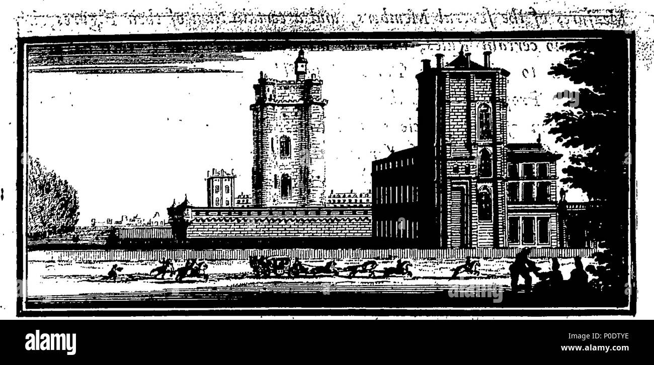 . Inglese: Fleuron dal libro: un trattato di cinque ordini di colonne in architettura, Toscane, dorico, ionico e corinzio e composito. In cui le proporzioni dei caratteri e dei membri delle loro diverse colonnine, colonne e Entablatures, sono distintamente considerare'd rispetto alla pratica della Antients e rinoceronti. Anche una più naturale, Easie e metodo praticabile stabilite per la determinazione della parte mostminute in tutti gli ordini, senza una frazione. Al quale è allegato'd, un discorso concernente lesene: e di numerosi abusi introduc'd in architettura. Engraven su sei piastre folio o Foto Stock