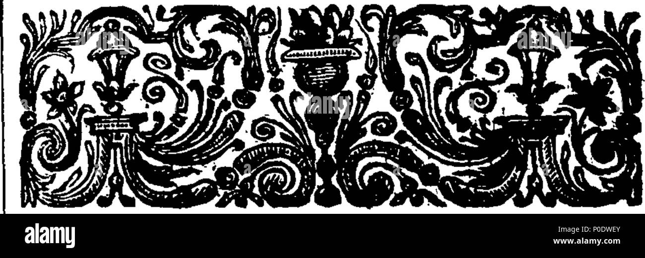 . Inglese: Fleuron dal libro: un trattato dell'organo dell'udito: contenente la struttura, gli usi e le malattie di tutte le parti dell'orecchio. Traduzione dal francese del tardo Monsieur Du Verney, della Reale Accademia delle Scienze, Consigliere medico in sede ordinaria per il defunto re di Francia e professore di anatomia e chirurgia nel Royal Physick-Garden a Parigi. Adornare'd con sedici curioso di rame-piastre. 232 Un trattato dell'organo dell'udito- contenente la struttura, gli usi e le malattie di tutte le parti dell'orecchio Fleuron T061558-8 Foto Stock