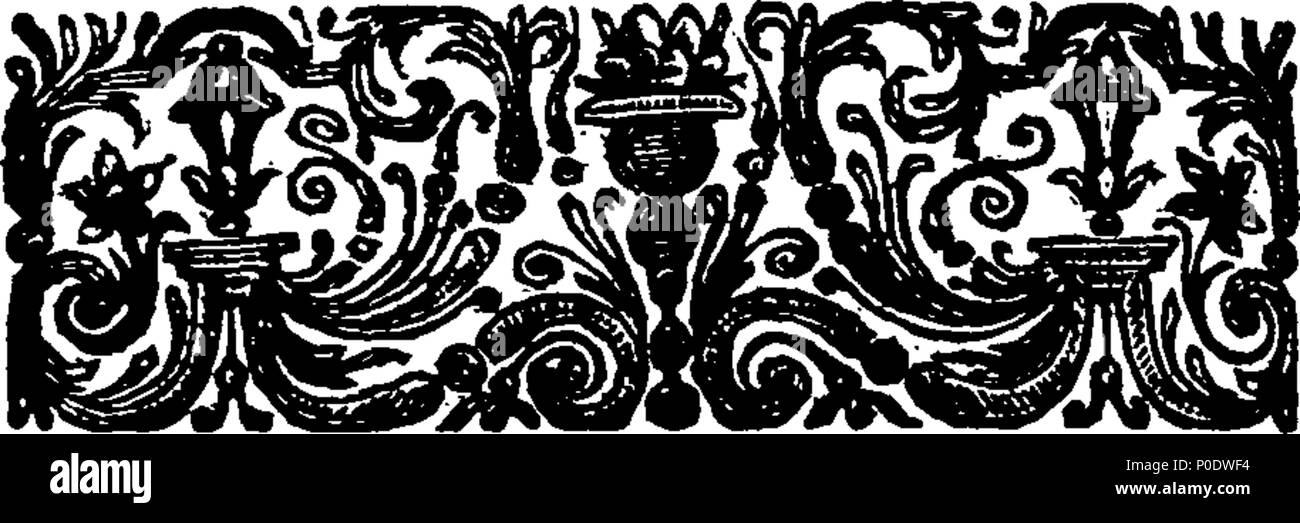 . Inglese: Fleuron dal libro: un trattato dell'organo dell'udito: contenente la struttura, gli usi e le malattie di tutte le parti dell'orecchio. Traduzione dal francese del tardo Monsieur Du Verney, della Reale Accademia delle Scienze, Consigliere medico in sede ordinaria per il defunto re di Francia e professore di anatomia e chirurgia nel Royal Physick-Garden a Parigi. Adornare'd con sedici curioso di rame-piastre. 232 Un trattato dell'organo dell'udito- contenente la struttura, gli usi e le malattie di tutte le parti dell'orecchio Fleuron T061558-9 Foto Stock