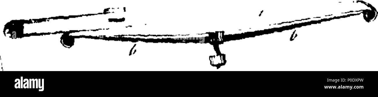 . Inglese: Fleuron dal libro: un trattato su carrelli. Comprendere carrozze, carri, Phaetons, curricles, whisky, &c. Insieme con loro il corretto cablaggio. In cui i prezzi equi di ogni articolo sono indicate con precisione. Da William Felton, Coach-Maker, n. 36, Leather-Lane, Holborn. 233 una dissertazione su carrelli Fleuron T145945-12 Foto Stock