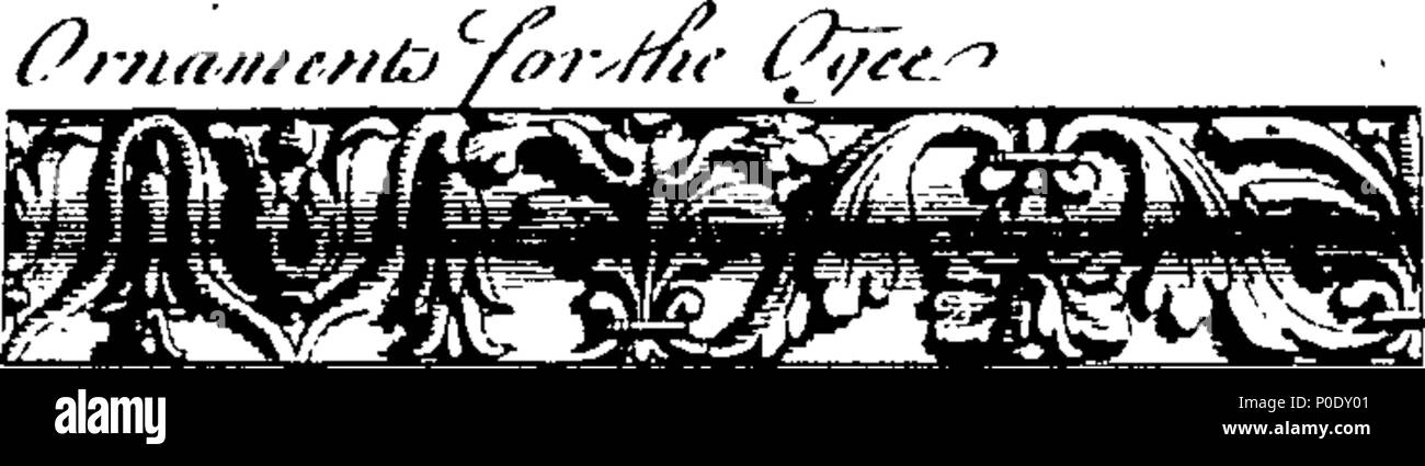 . Inglese: Fleuron dal libro: un trattato di architettura civile, in cui i principi di questa tecnica sono stabilite e illustrato da un grande numero di piastre, accuratamente progettate e elegantemente incisa dalle mani migliori. Da William Chambers, membro dell'Accademia Imperiale di Belle Arti di Firenze, e l'architetto alle Loro Altezze Reali il Principe del Galles e la principessa Dowager di Galles. 234 Un trattato di architettura civile Fleuron T051636-5 Foto Stock