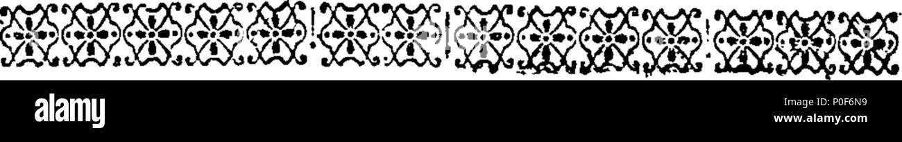 . Inglese: Fleuron dal libro: un vero e proprio elenco esatto dei signori spirituale e temporale, come anche l'ultimo House of Commons di Queen Anne e il primo House of Commons di King George, evocare i'd per soddisfare a Westminster il diciassettesimo di marzo 1714/15. In due colonne: con un fustellato Margent, per inserire le modifiche che devono accadere durante le varie sessioni, dalla morte dei membri, indebita elezioni, doppio restituisce, &c. 239 un vero e proprio elenco esatto dei signori spirituale e temporale T Fleuron208364-1 Foto Stock