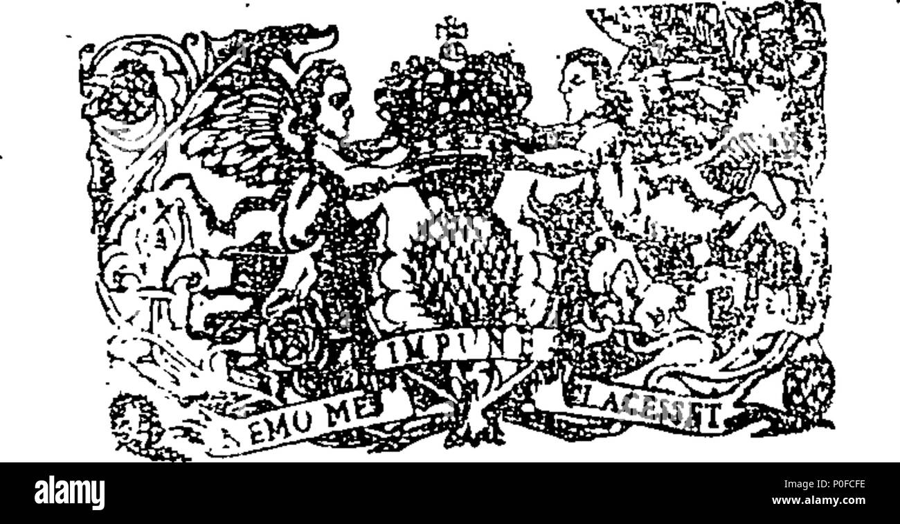 . Inglese: Fleuron dal libro: la legge e il decreto del Consiglio Privy anent Scacchiere inglese fatture. Edinburgh 21 agosto. 1707. 258 atto e ordinanza del Consiglio Privy anent Scacchiere inglese fatture. Edinburgh 21 agosto. 1707. Fleuron T084535-2 Foto Stock