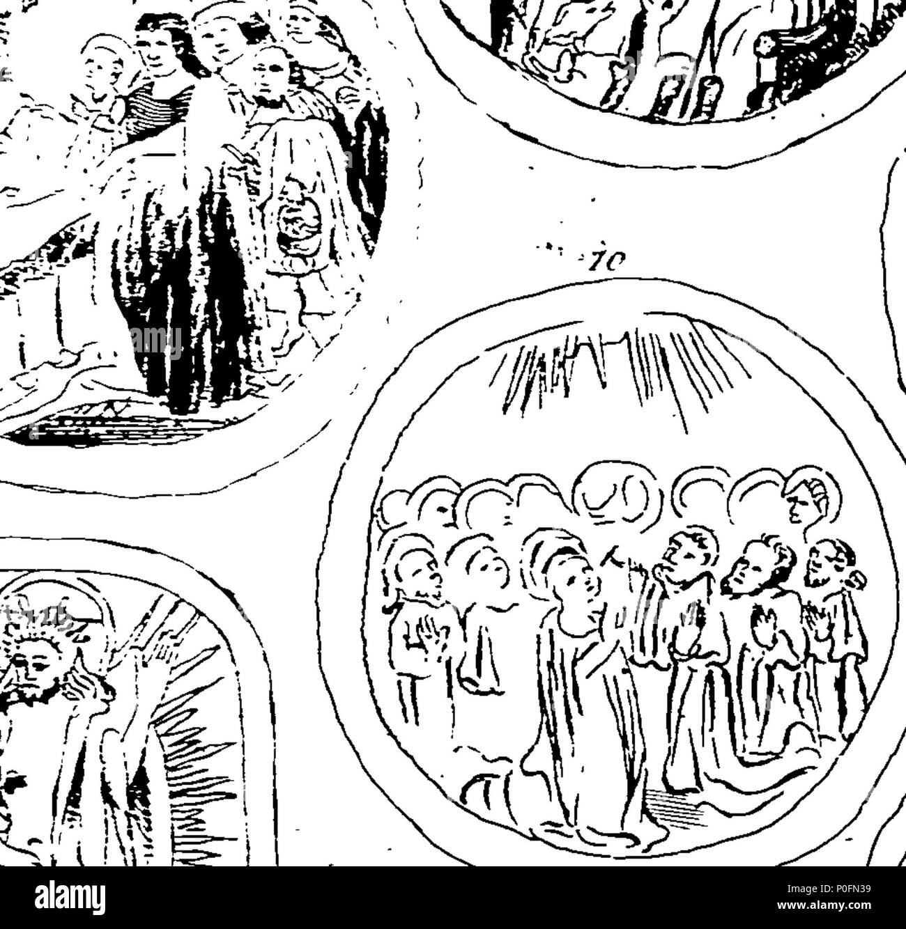 . Inglese: Fleuron dal libro: Ulteriori collezioni verso la storia e le antichità della città e della contea di Leicester. Pubblicato da John Nichols, F.S.A. Edinb. & Perth. 266 ulteriori collezioni verso la storia e le antichità della città e della contea di Leicester Fleuron T084192-14 Foto Stock