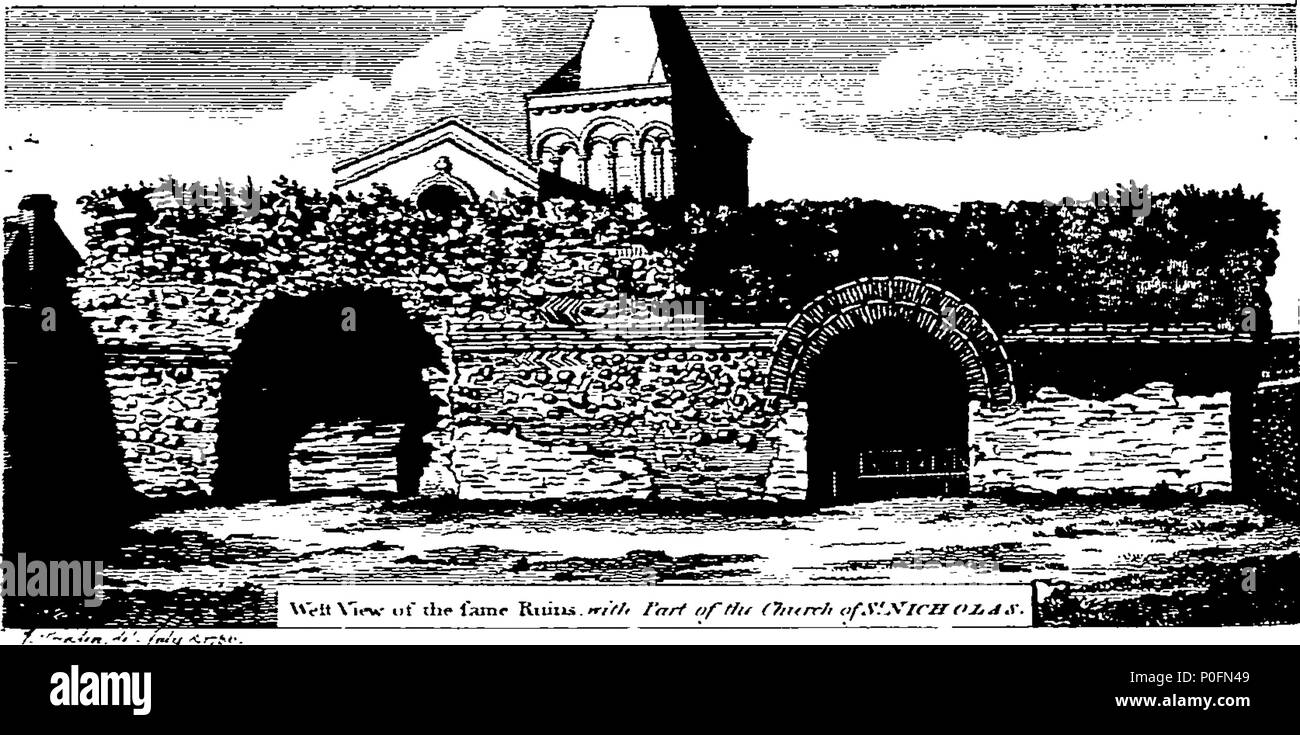 . Inglese: Fleuron dal libro: Ulteriori collezioni verso la storia e le antichità della città e della contea di Leicester. Pubblicato da John Nichols, F.S.A. Edinb. & Perth. 266 ulteriori collezioni verso la storia e le antichità della città e della contea di Leicester Fleuron T084192-4 Foto Stock