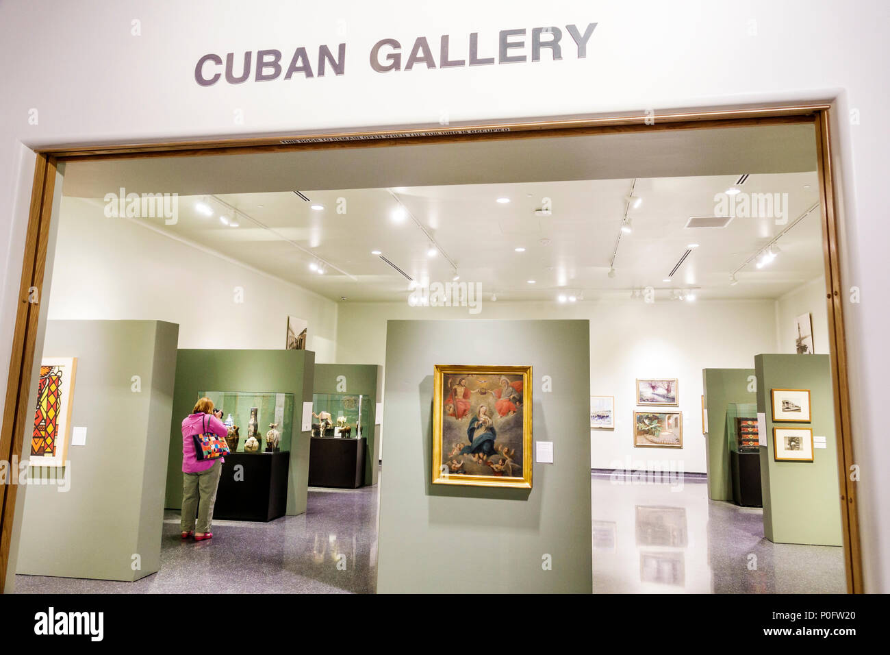 Daytona Beach Florida, Museo delle Arti e delle Scienze, interno, ala ovest, galleria del Museo della Fondazione Cubana, FL170730045 Foto Stock