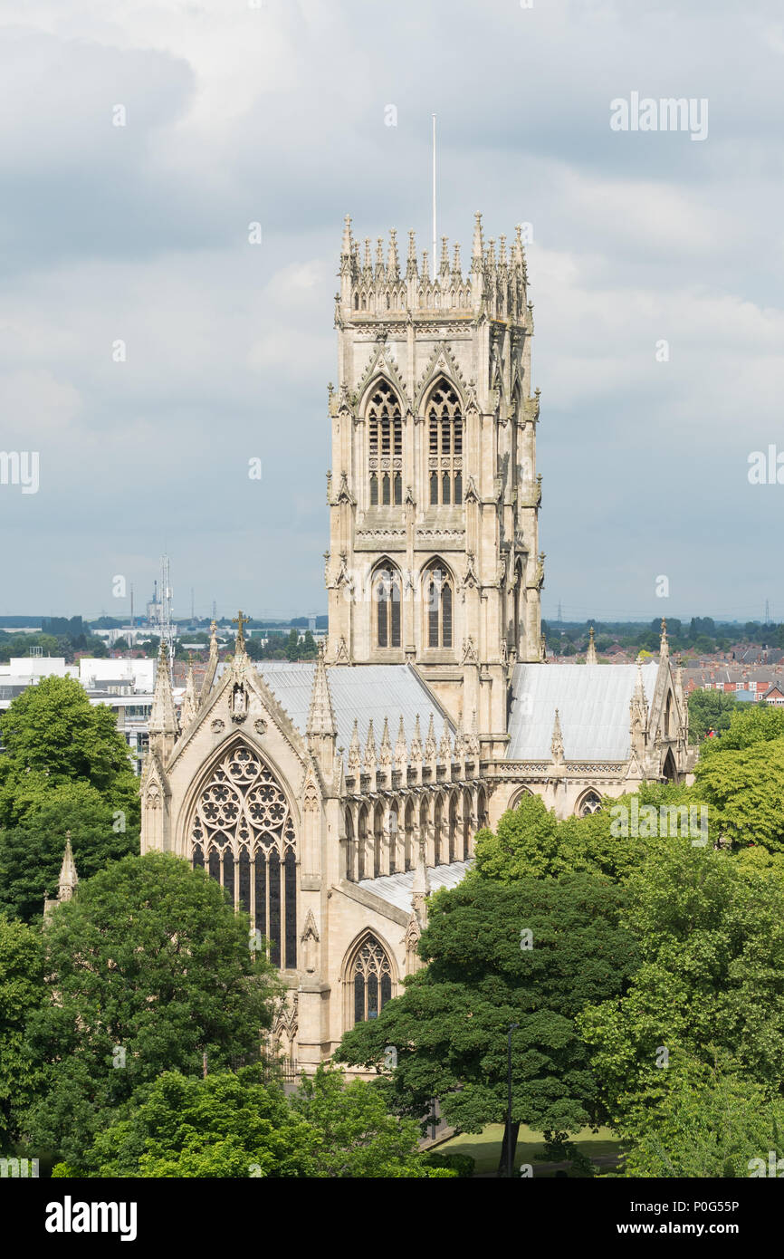 Doncaster Minster - St George's Minster, Doncaster, South Yorkshire, Inghilterra, Regno Unito Foto Stock
