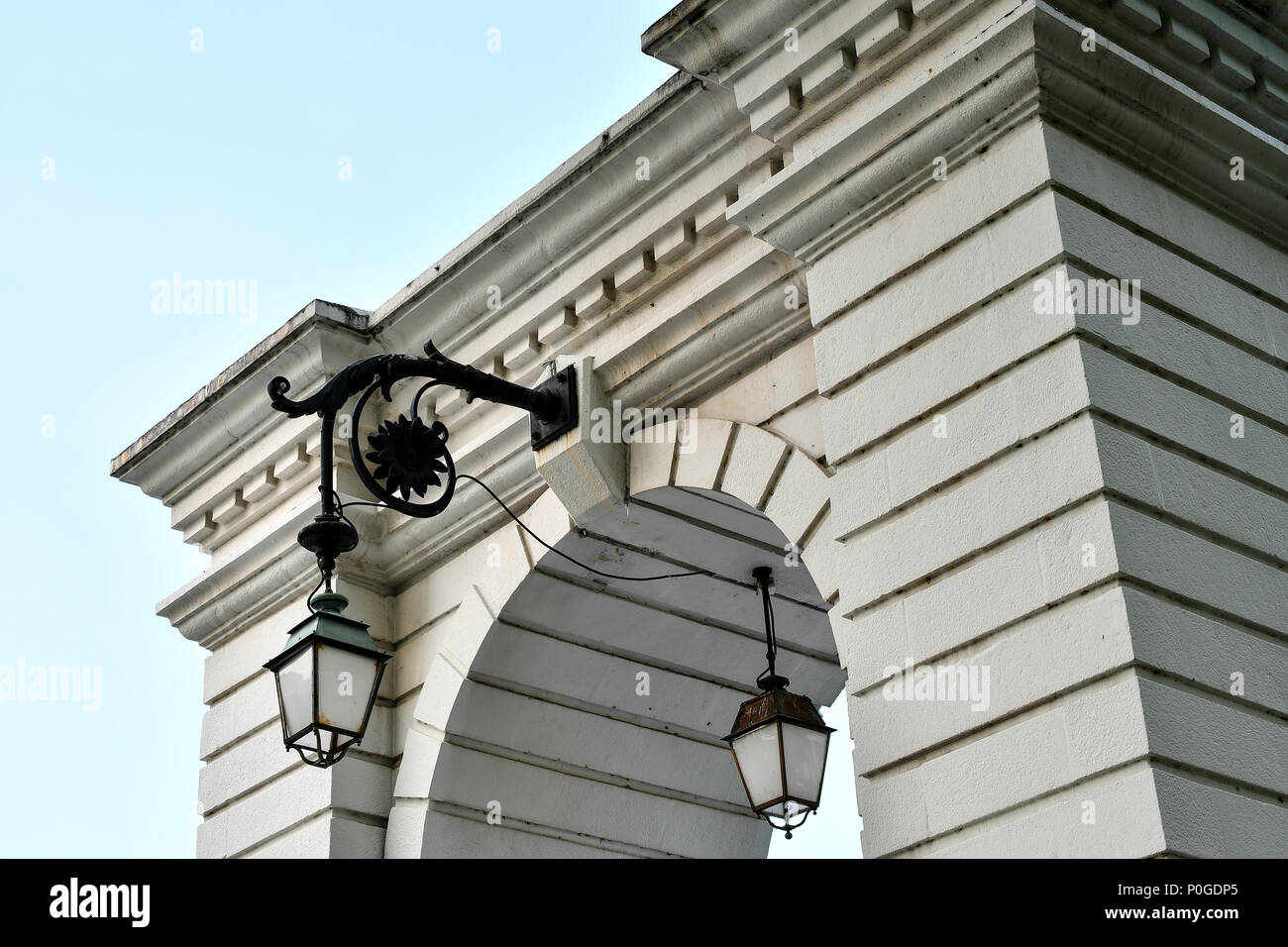 Anderson Bridge, Singapore Foto Stock