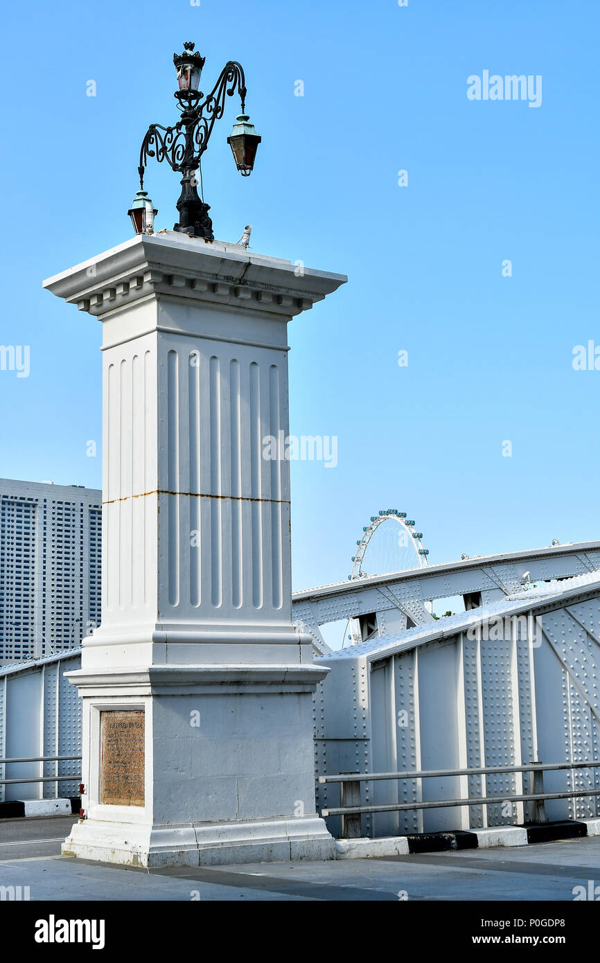 Anderson Bridge, Singapore Foto Stock