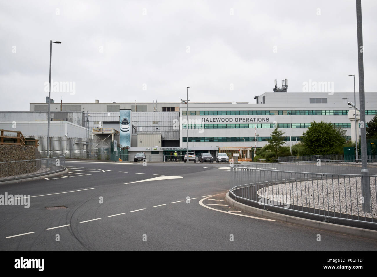 Operazioni di Halewood sito per jaguar landrover Halewood Liverpool Merseyside England Regno Unito Foto Stock