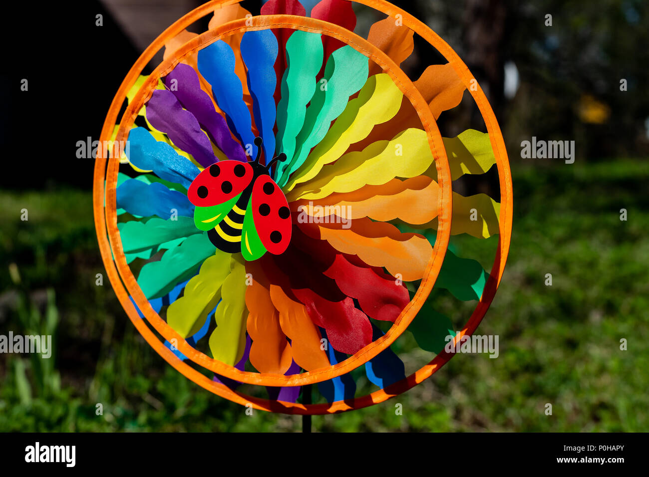 3d Insetti colorati arcobaleno mulino a vento giocattoli per bambini Girandola a Vento da giardino party Outdoor Decor New 