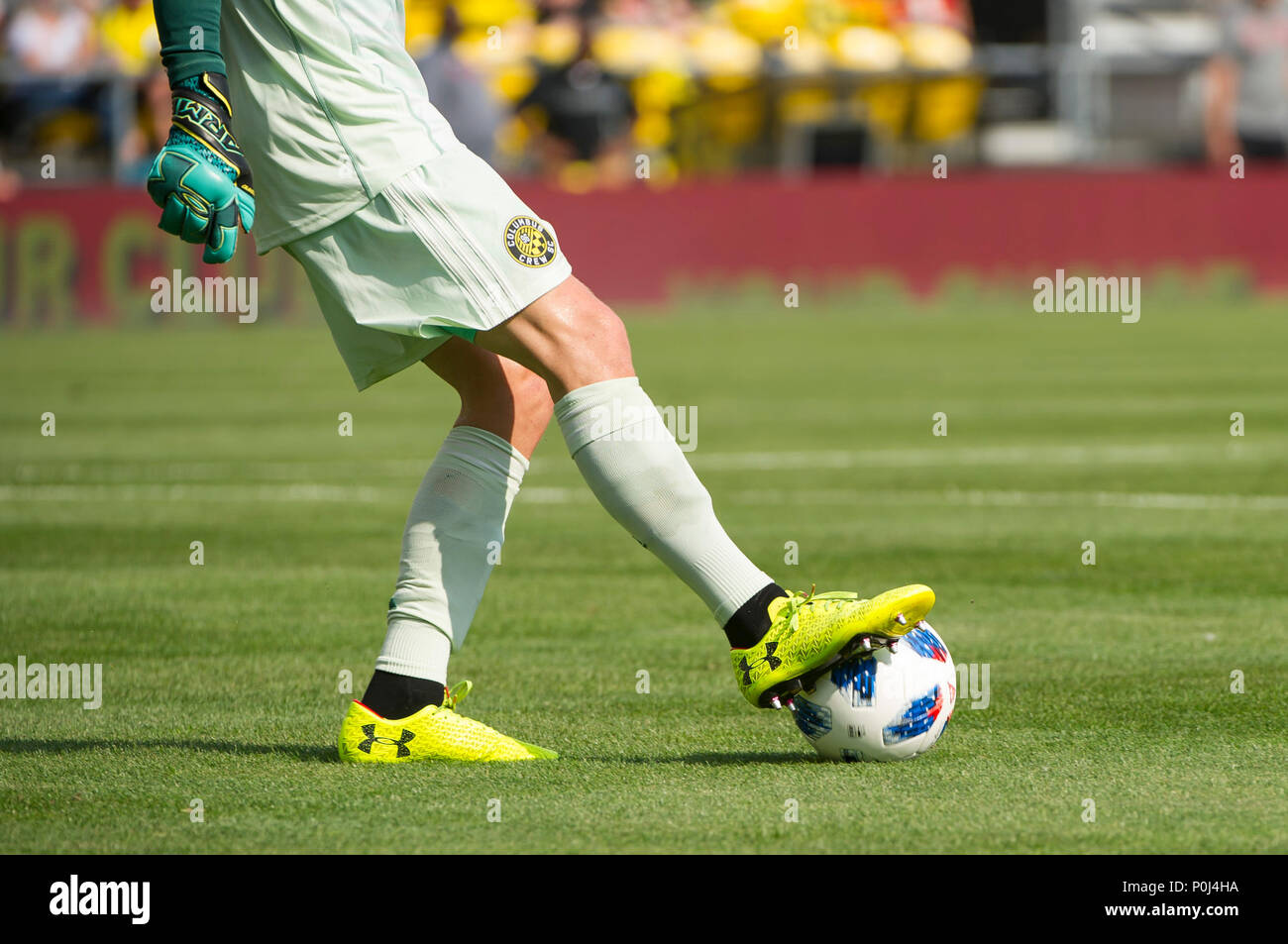 Sabato, Giugno 09, 2018: '"' nella partita tra New York Red Bulls e Columbus Crew SC a MAPFRE Stadium, in Columbus OH. Obbligatorio Photo credit: Dorn Byg/Cal Sport Media. Columbus Crew SC 1 - New York Red Bulls 1 Credito: Cal Sport Media/Alamy Live News Foto Stock