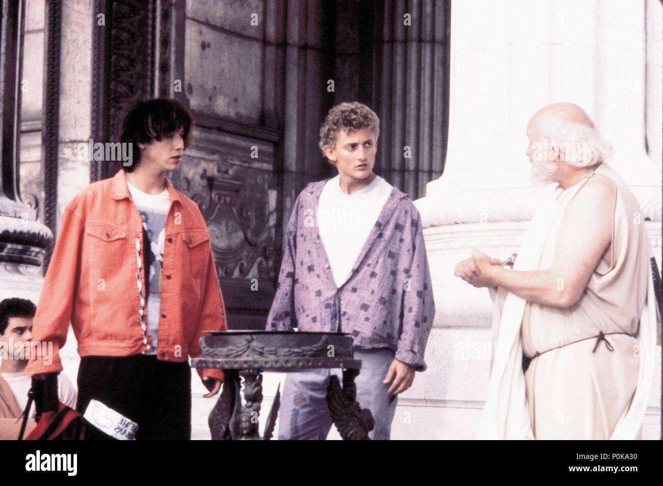 Pellicola originale titolo: Bill e Ted eccellente dell'avventura. Titolo inglese: Bill e Ted eccellente dell'avventura. Regista: STEPHEN HEREK. Anno: 1989. Stelle: SOKRATES; Keanu Reeves; ALEX WINTER. Credito: ORION PICTURES / Ronald, P. / Album Foto Stock